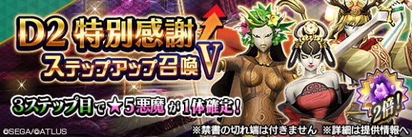 D2特別感謝ステップアップ召喚Ⅴガチャシミュレーター