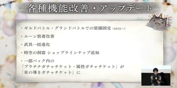 各種機能改善が実施