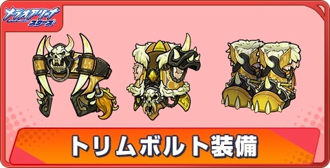 トリムボルト装備の評価と性能