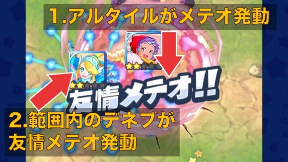 友情メテオ発動の流れ