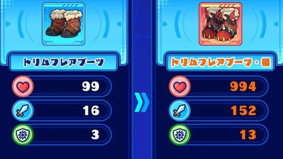 強化と鍛錬でギア維持力が上昇