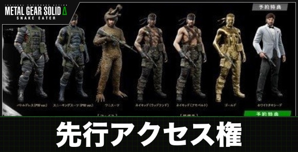 先行アクセス権