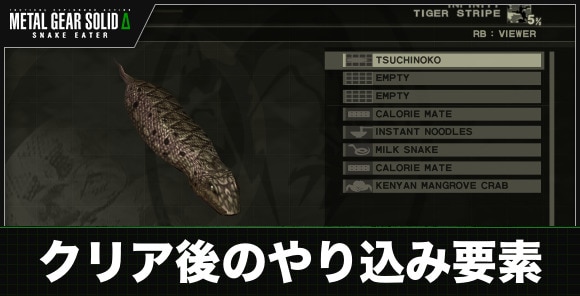 クリア後のやり込み要素と解放要素