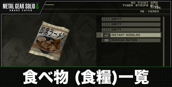 食べ物(食糧)一覧