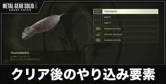 クリア後のやり込み要素と解放要素