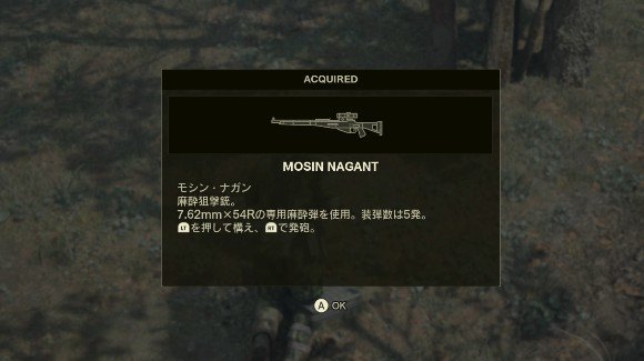 スタミナキル達成でモシン・ナガンを入手