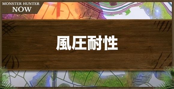 風圧耐性の効果と発動装備