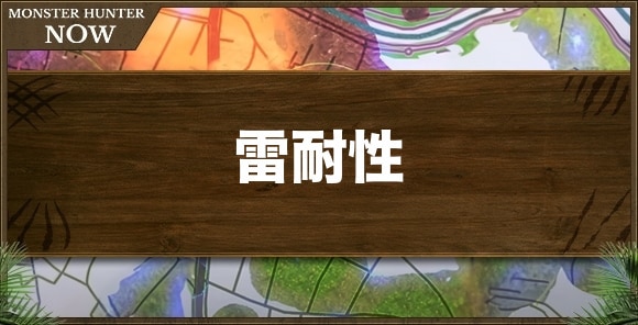 雷耐性の効果と発動装備