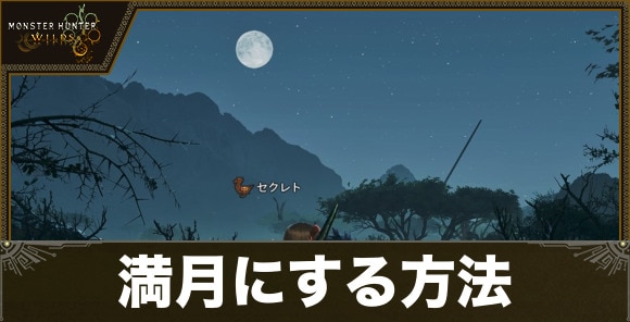 満月にする方法とならない時の対処法