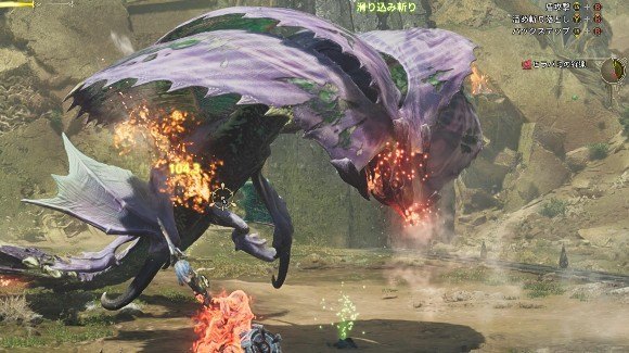 浮遊時は首周りの傷口を破壊