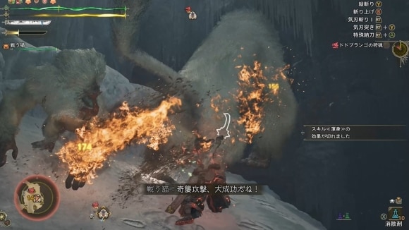 火属性が有効なモンスター