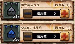無色の成長片、シエルの成長片