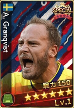 グランクヴィスト(スウェーデン選抜)