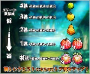 わくわくの実　階級