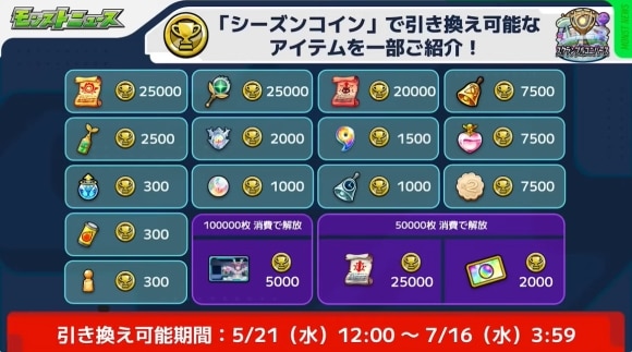 ナイトメアシーズン　引き換えアイテム