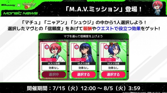 M.A.Vミッション
