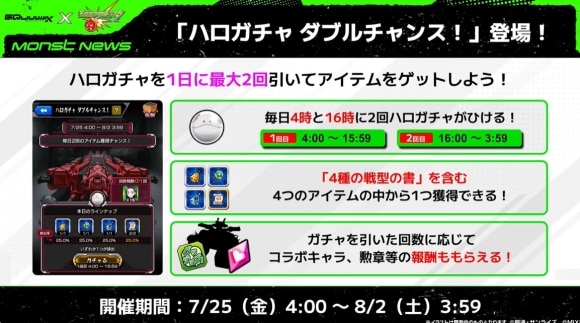 ハロガチャダブルチャンス