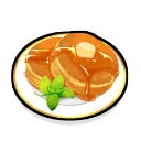 山盛りホットケーキ