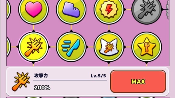 永続的にキャラや仲間のステータス底上げ
