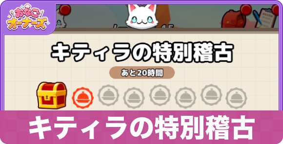 キティラの特別稽古の効率的な進め方