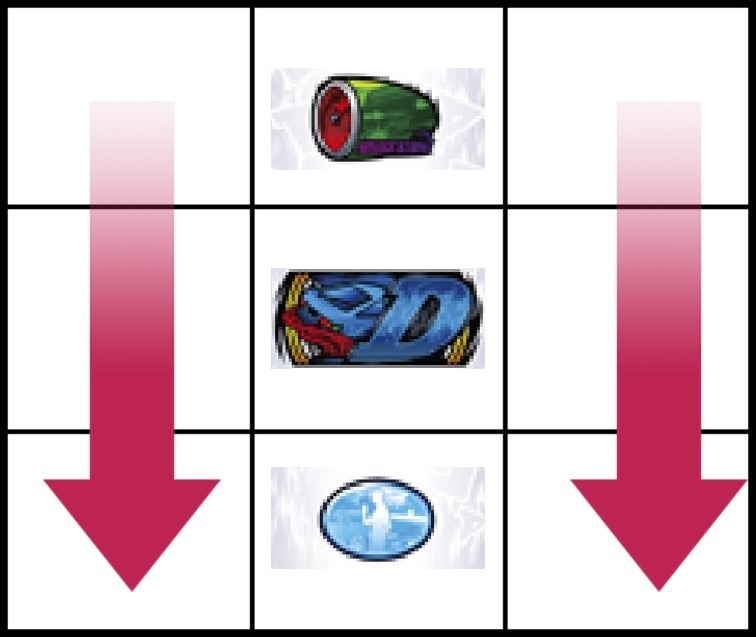 中リールD図柄停止