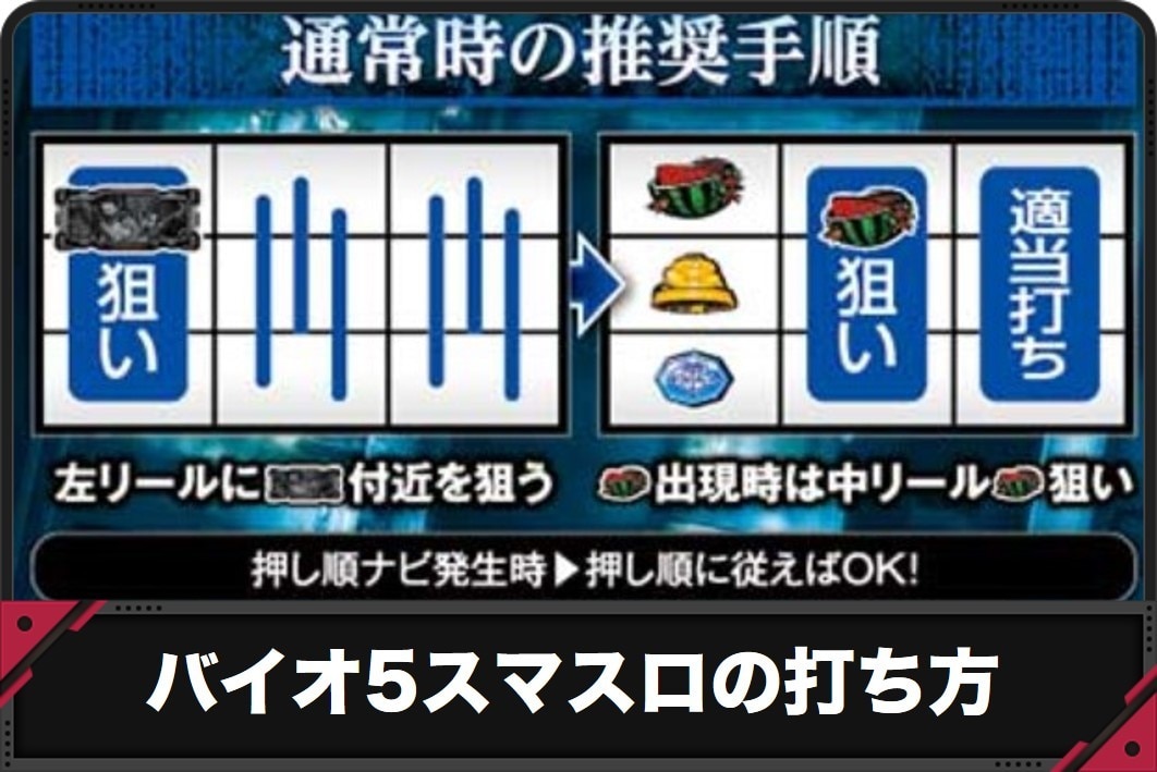 バイオ5スマスロの打ち方