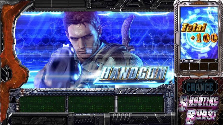 バイオ5スマスロ　シューティングバースト　ハンドガンG数告知
