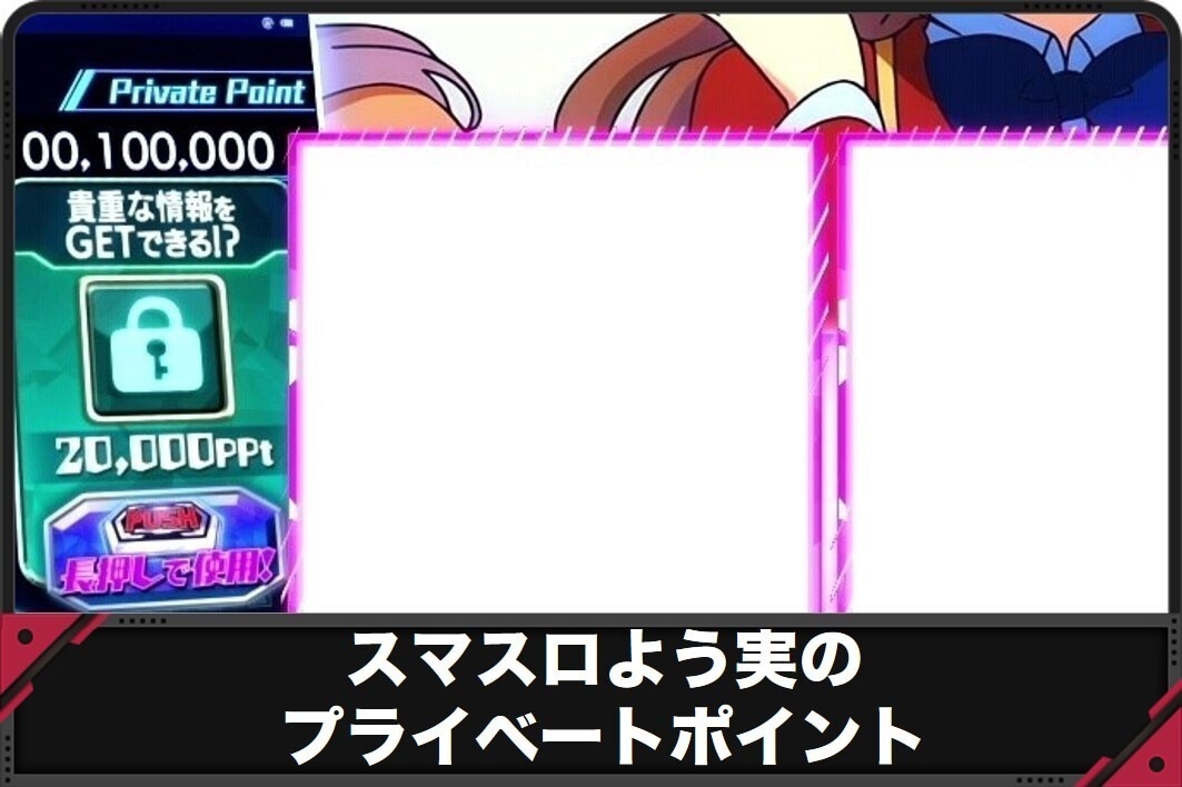 スマスロよう実のプライベートポイント スロット