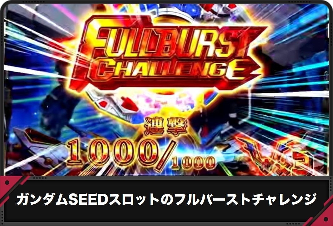 ガンダムシードのフルバーストチャレンジ