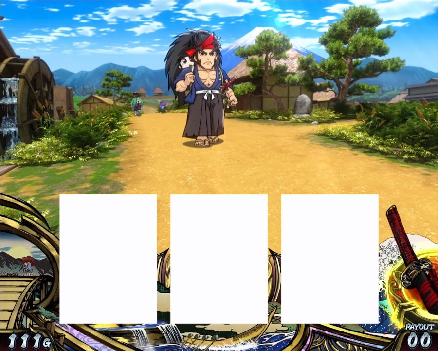 いざ番長スマスロ　刀発動時　黄