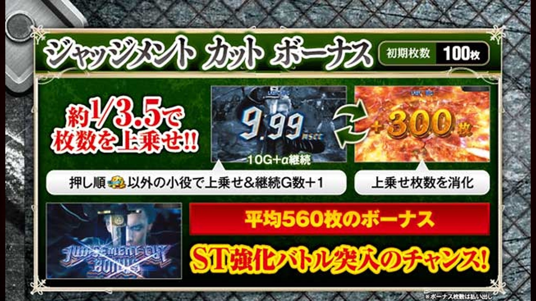ジャッジメントカットボーナス