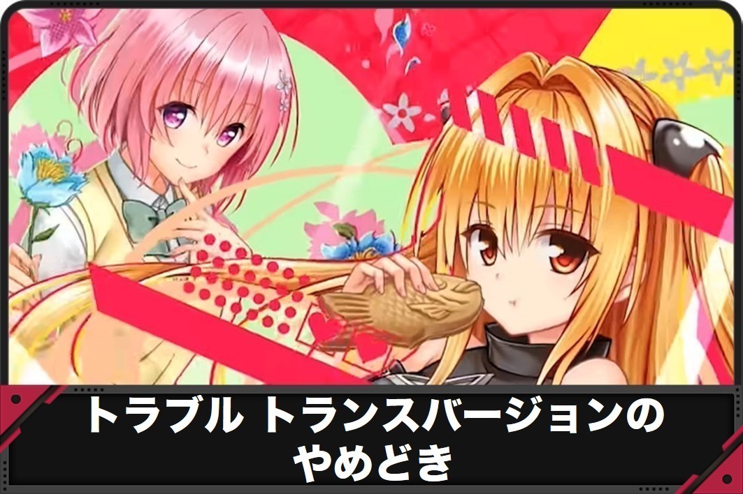 トラブルトランスバージョンのやめどき