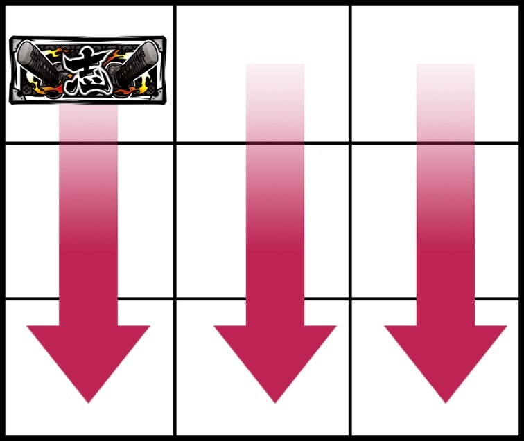 左リールに黒BAR狙い