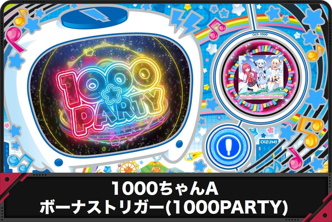 1000ちゃんA スロット　ボーナストリガー(1000PARTY)　アイキャッチ