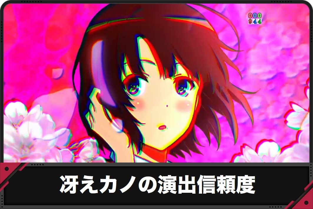 冴えカノの演出信頼度