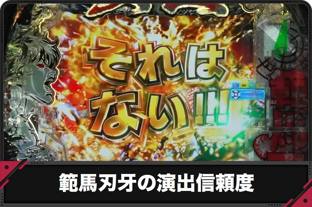 範馬刃牙の演出信頼度