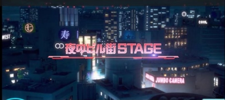 夜のビル街ステージ