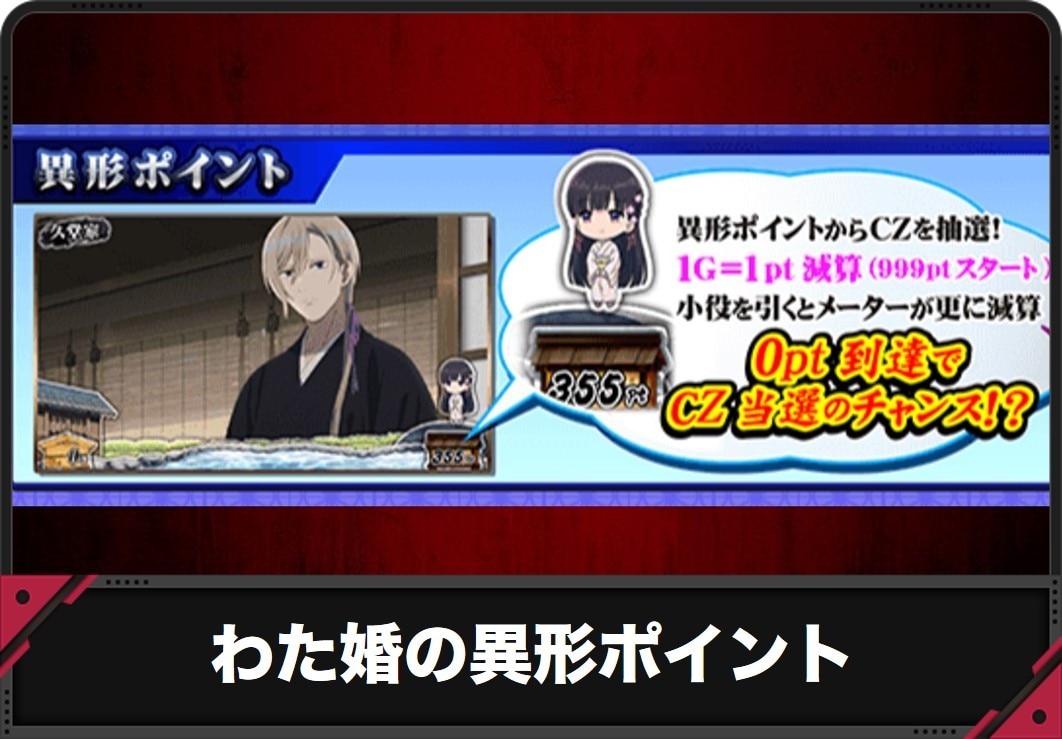 【わたしの幸せな結婚 スロット】異形ポイント