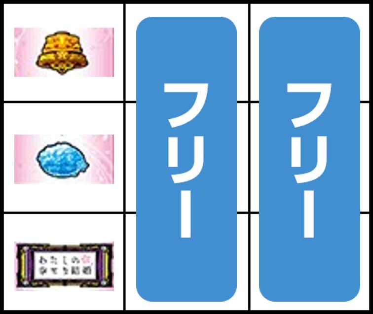 下段BAR停止時はフリー打ち