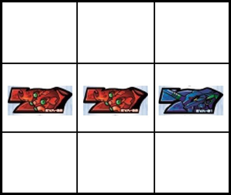 中段ボーナス図柄　エヴァ約束の扉