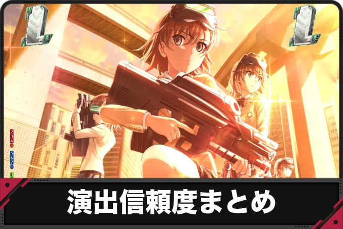 e一方通行 とある魔術の禁書目録　演出信頼度まとめ