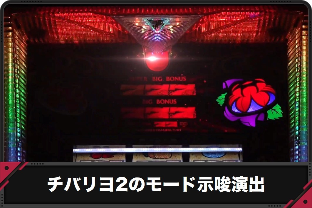 チバリヨ2のモード示唆演出