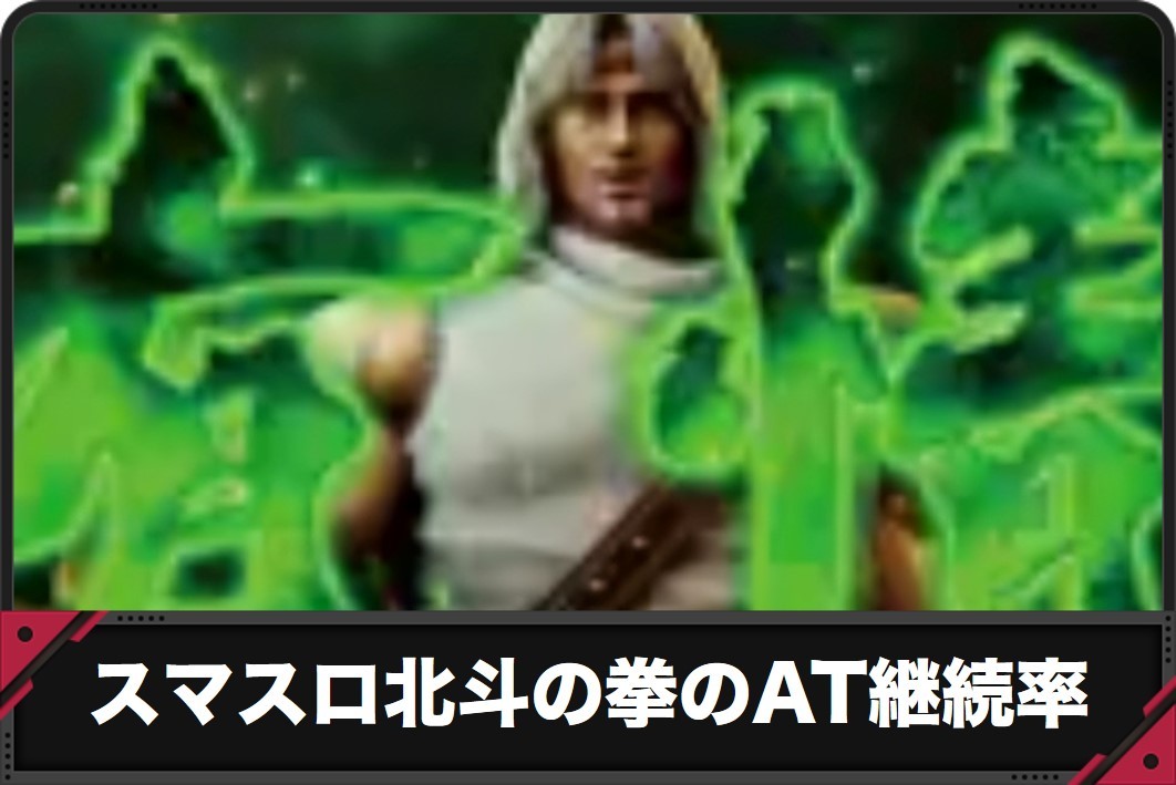 スマスロ北斗の拳のAT継続率示唆のアイキャッチ