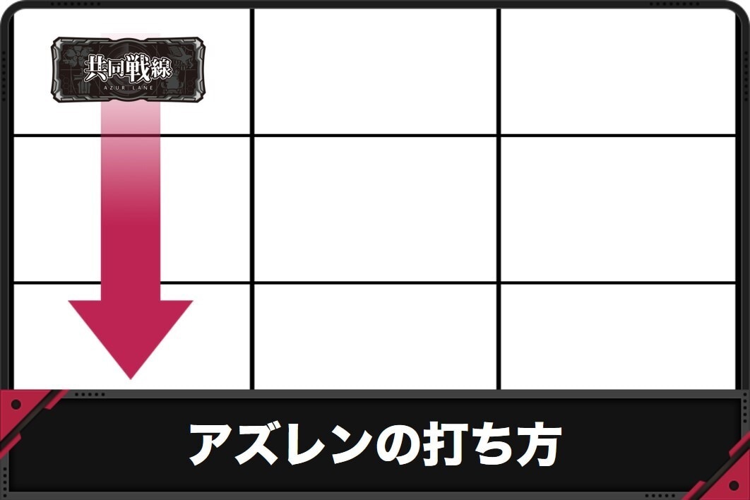 アズレンの打ち方