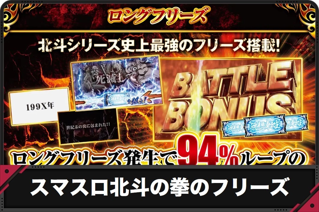 スマスロ北斗の拳のフリーズアイキャッチ