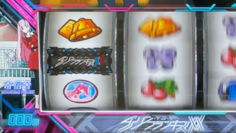 ダリフラスロットのミニキャラ G数を踏む前のゼロツー