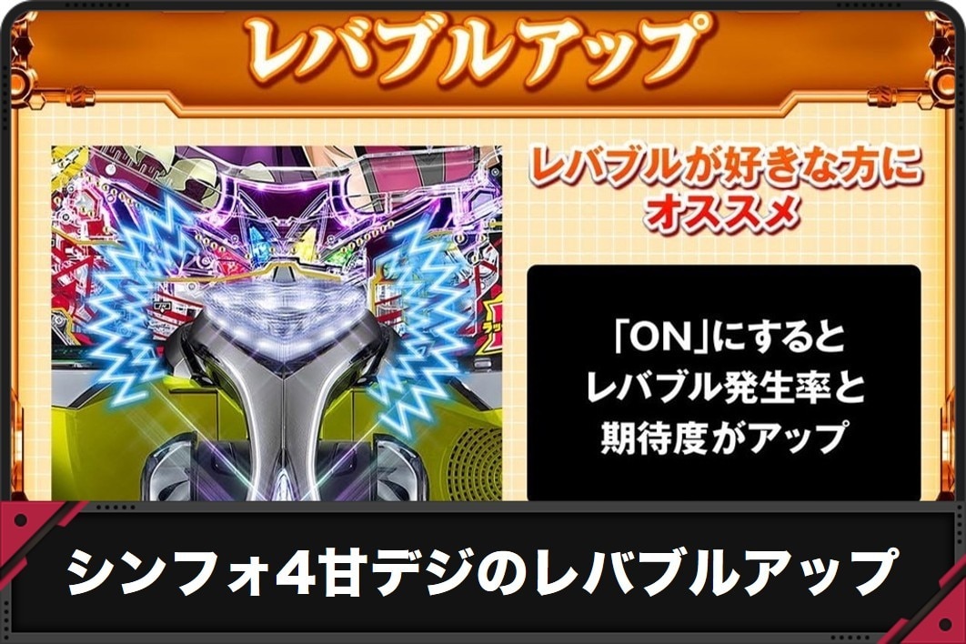 シンフォ4甘デジのレバブルアップ