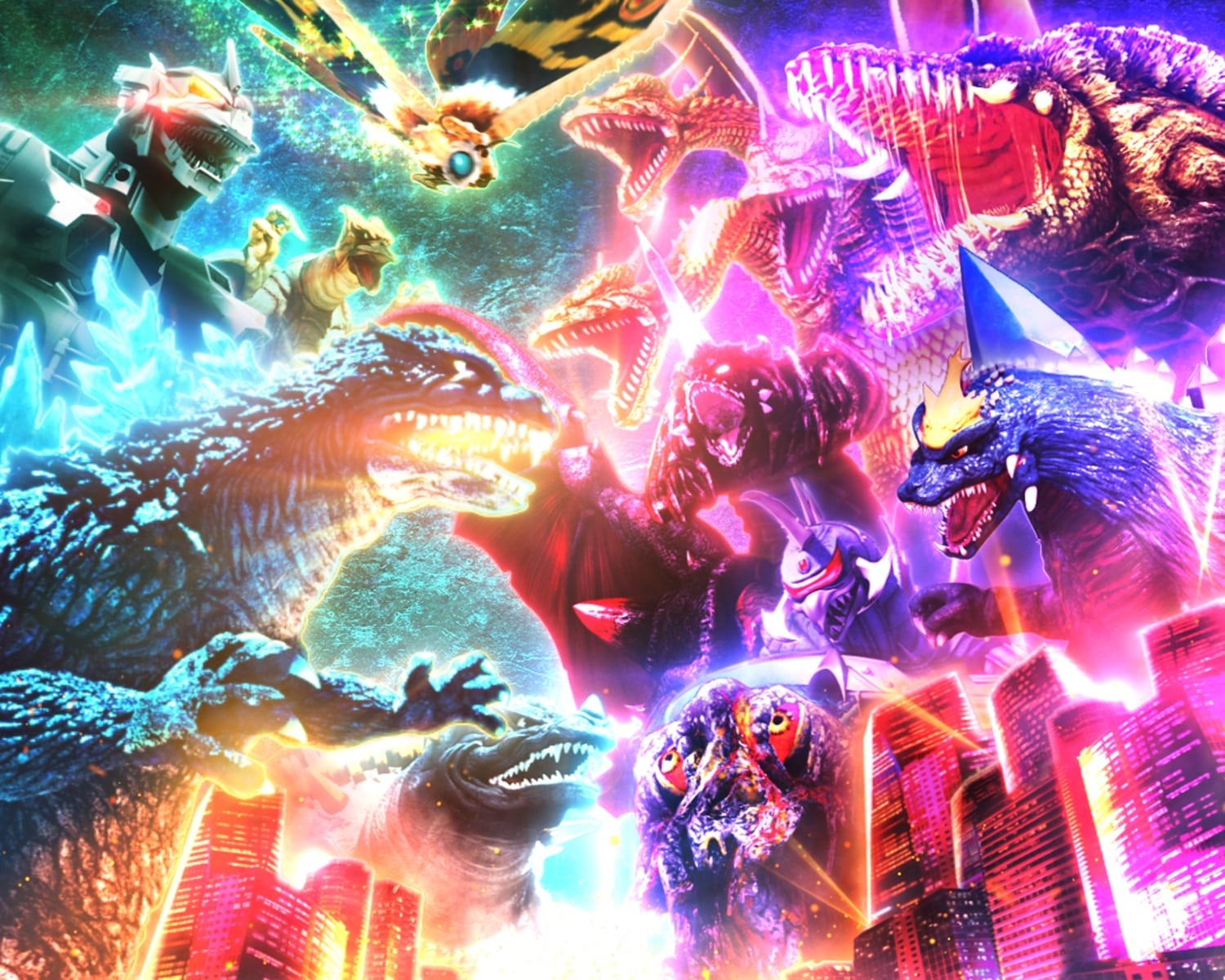 ゴジラ7スマパチ　大怪獣集結背景予告