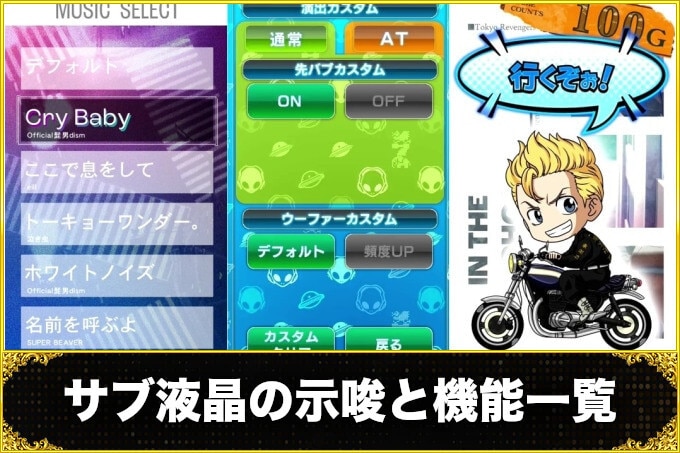スマスロ東京リベンジャーズのサブ液晶
