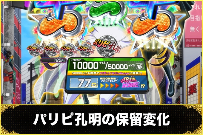 パリピ孔明の保留変化